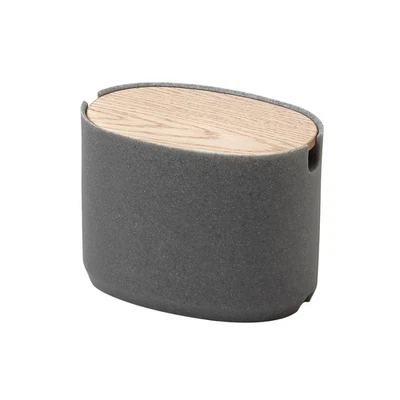ideaco Oval Box Cable Storage stone sand gray - Image 1 of 4