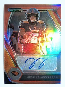2021 Panini Prizm Draft Picks Autographs Prizms Red #322 Jermar Jefferson - Picture 1 of 2