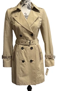 NWT Andrew Marc trench coat double breasted size S - Picture 1 of 24