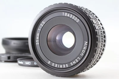 [Exc+5] Lente gran angular Nikon Serie E 35 mm f/2,5 Ai-s MF de JAPÓN Foto 1 de 4