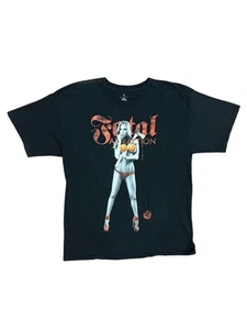 Two In The Shirt T.I.T.S. Fatal Attraction Blonde Lady With Axe Black Shirt - XL - Picture 1 of 6