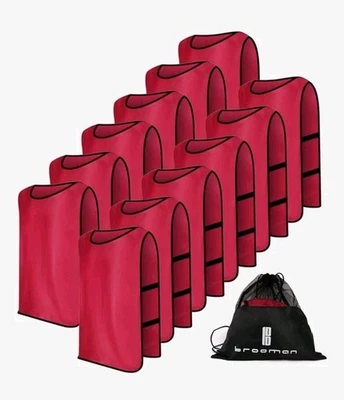 brooman Scrimmage Training Vest Kids Youth Adult Soccer Practice Jersey Athletic - Image 1 of 4