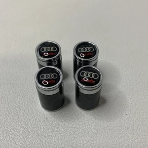 4x Audi Tire Air Valve Stem Cap Fits Most Cars, Trucks & SUVs NEW - Picture 1 of 4