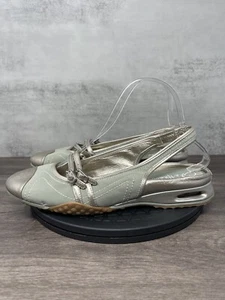 Cole Haan Shoes Womens 8 Air Bria Mary Jane Nike Air Lot Slingback Silver Casual - Picture 1 of 12