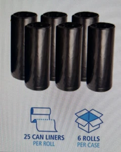 Boardwalk 434722BLK High-Density Doseneinlagen, 43 x 47, 56-gal, 22 Mikron 150 BEUTEL - Bild 1 von 1