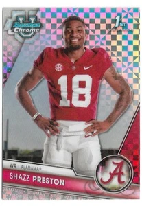 Shazz Preston 2023 Bowman University Chrome 1st #59 Xfractor - Tulane - Picture 1 of 2