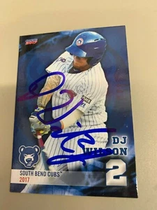 DJ Wilson 2017 South Bend Cubs Signed Team Card - Picture 1 of 1
