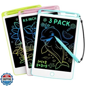 bravokids 3 Pack LCD Writing Tablet for Kids Toys, 8.5 Inch Colorful Doodle B - Picture 1 of 5