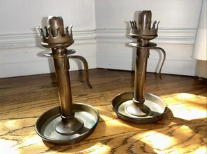 Rare Antique Pair of Carl Deffner Candlesticks Gothic Revival Circa 1910 German - Picture 1 of 14