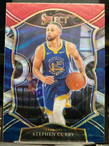 2020-21 Panini Select Tri Color Prizm Concourse Level Stephen Curry #57 Warriors