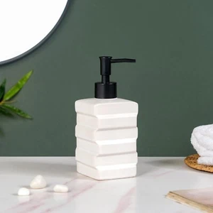 Keramik Premium Flüssige Seife Lotion Spender Handwäsche Badezubehör 450 M L - Picture 1 of 5