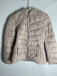 Guess Womens Light Pink Puffer Jacket - Size Small - Picture 1 of 7