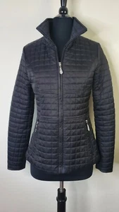 BETSEY JOHNSON Womens Black Lightweight Quilted Jacket Coat Lined XS - Picture 1 of 11