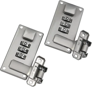 2 Pcs Tool Box Hasp Luggage Combination Lock Briefcase Replacement Lock - Picture 1 of 7