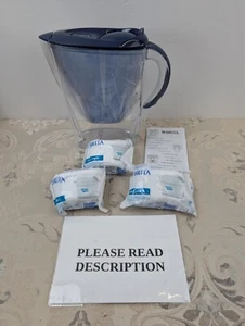 BRITA Marella Water Filter Jug Blue (2.4L) Starter Pack incl. 3x MAXTRA (READ) - Picture 1 of 8
