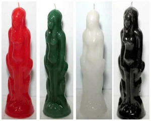 Weibliches Bild Figur Kerze Mensch Wicca Zauber Pagan Hoodoo - Farbe wählbar! - Bild 1 von 6