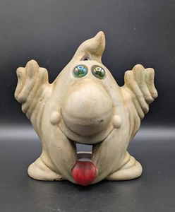 Humor Big Nose and Mouth Ghost Figurine Candle Holder Luminary Ceramic 9.5" - Picture 1 of 8