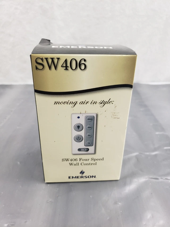 New EMERSON SW406 UNIVERSAL CEILING FAN LIGHT WALL MOUNT REMOTE CONTROL KIT - Image 1 of 3