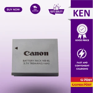 Replace NB-4L NB4L Battery for Canon IXUS 30 40 80 75 100 I20 110 115 120 130 - Picture 1 of 1