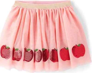 NWT Gymboree Classroom Cutie Sequin Apple Tulle Skirt Girl's Size 5/5T - Picture 1 of 1