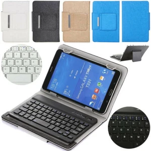 For Samsung Galaxy Tab E 8.0 9.6" T560 T560NU T377 Leather Case Keyboard Cover - Picture 1 of 39