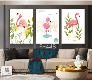 3 setHAPPY SWAN Canvas Wall Art Print Picture Painting Home Décor unframed - Picture 1 of 5