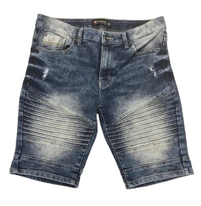 Southpole Shorts Mens Size Slim 32 Denim Slim Distressed Stretch Comfort Casual - Picture 1 of 7