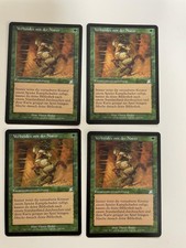 MTG 4X GERMAN SCOURGE ONE WITH NATURE EX MAGIC THE GATHERING ENCHANTMENT GREEN