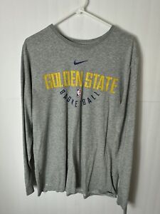 Golden State Warriors Nike NBA Authentics Dri-Fit Long Sleeve Shirt Men's  XL