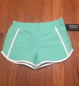 French Toast Girls' Solid Dolphin Short, size 7/8, Aqua Blue - Picture 1 of 4