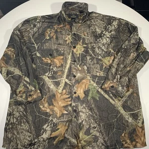 Camisa de caza pelirroja verde camuflaje manga larga abotonada para hombre 3XL - Imagen 1 de 7
