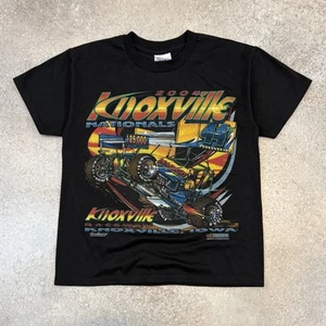 Vintage Y2K Knoxville Nationals Tee Shirt Youth Large Sprint Car Racing Iowa - Picture 1 of 9