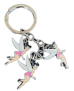 Cute Animated Disney's Peter Pan Tinkerbell Keyring UK Seller Free P&P - Picture 1 of 4