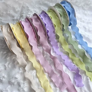 10 Yards Fishtail Yarn Ribbons 2.5cm Gifts Packaging Material DIY Decor - Picture 1 of 23