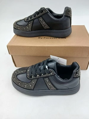 Forever Link Zapatos Niño Pequeño Talla 11 Negro Moral-22K Estrás Tenis Informales Foto 1 de 4
