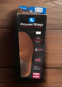 Powerstep Pinnacle Dress Insoles Arch Pain Relief Orthotic A M 4-4.5 W 6-6.5 New - Picture 1 of 8