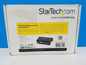 StarTech ST7200USBM Industrial 7-Port USB 2.0 Hub Mountable DIN Rail Rugged NIB - Picture 1 of 4