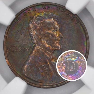 1944-D 1C Lincoln Wheat Cent NGC MS64BN (D/S OMM FS-511) - Lovely Toning - Image 1 of 4