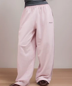 Iets Frans Womens Stretch Waist Harri Wide Leg Pants Pink Size S NWT SOLD OUT! - Picture 1 of 10