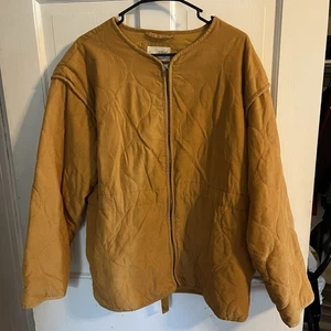 Universal Thread Women’s Quilted Corduroy Jacket  XL Golden Mustard Layers Warm - Picture 1 of 13