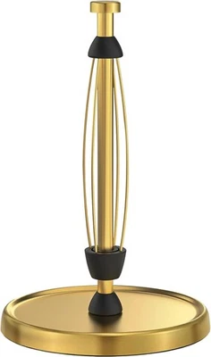 Stainless Steel Weighted Paper Towel Holder with One-Handed Tear, Gold - Image 1 of 4