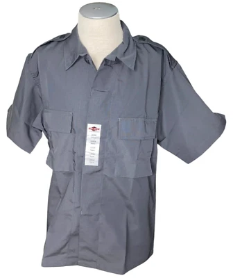True Spec men's Tatical Shirt L Grey Police Military - Image 1 of 4
