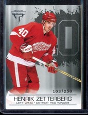 2003-04 Pacific Titanium Retail Jersey Number Parallel #38 H. Zetterberg 103/250