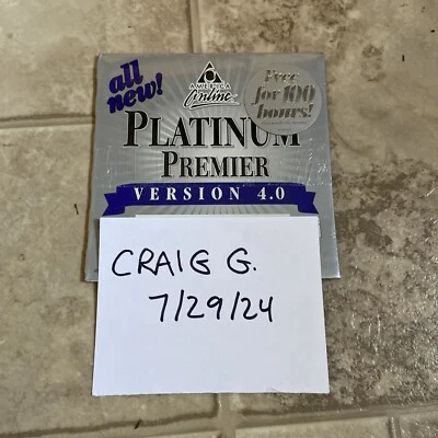 AOL American Online 4.0 Gold CD 250 Hours 5.5x5.5" Sealed Sony Club DVD Disc(s) - Image 1 of 4