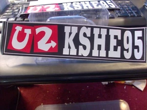 K-SHE 95 U2 Bumper Sticker 1992 K-SHE KSHE - Picture 1 of 2