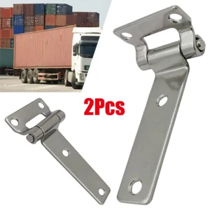 2X T Hinge T Strap Door Hinges RV Truck Cabinet Marine Hardware Stainless Steel - Picture 1 of 11