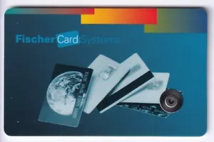 TEST SALON EXPO CARTE CARD .. SUISSE FISCHER VALGAY AG LASER SYSTEM CHIP/PUCE - Imagen 1 de 2