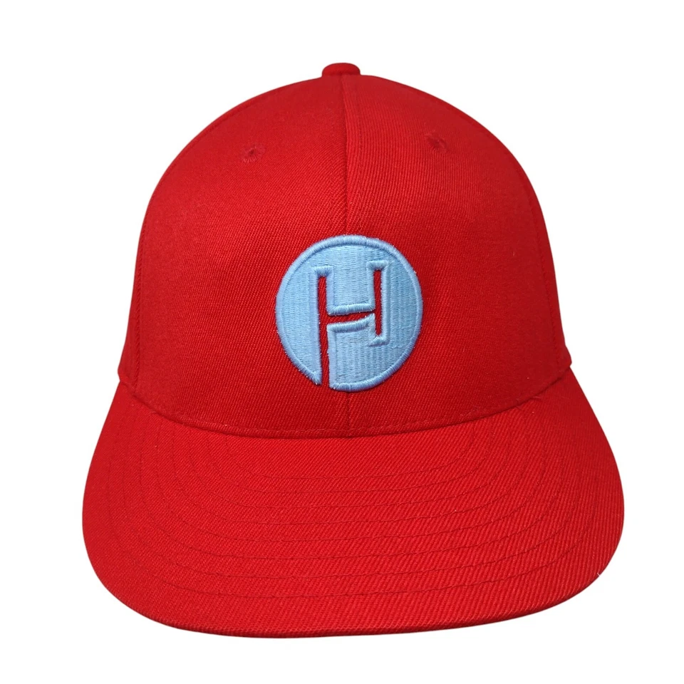 Sombrero ajustado Vivint Solar 210 rojo talla 7 1/4-7 5/8 bordado 6 paneles Flexfit Foto 1 de 4