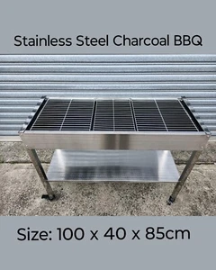 New Stainless Steel Charcoal BBQ Grill / Yakitori / Hibachi - Picture 1 of 5