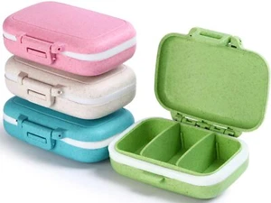 4 Pc Pill Case 3 Removable Compartments Pill Box Bpafreeday Pill Organizer/3 Tim - Picture 1 of 9